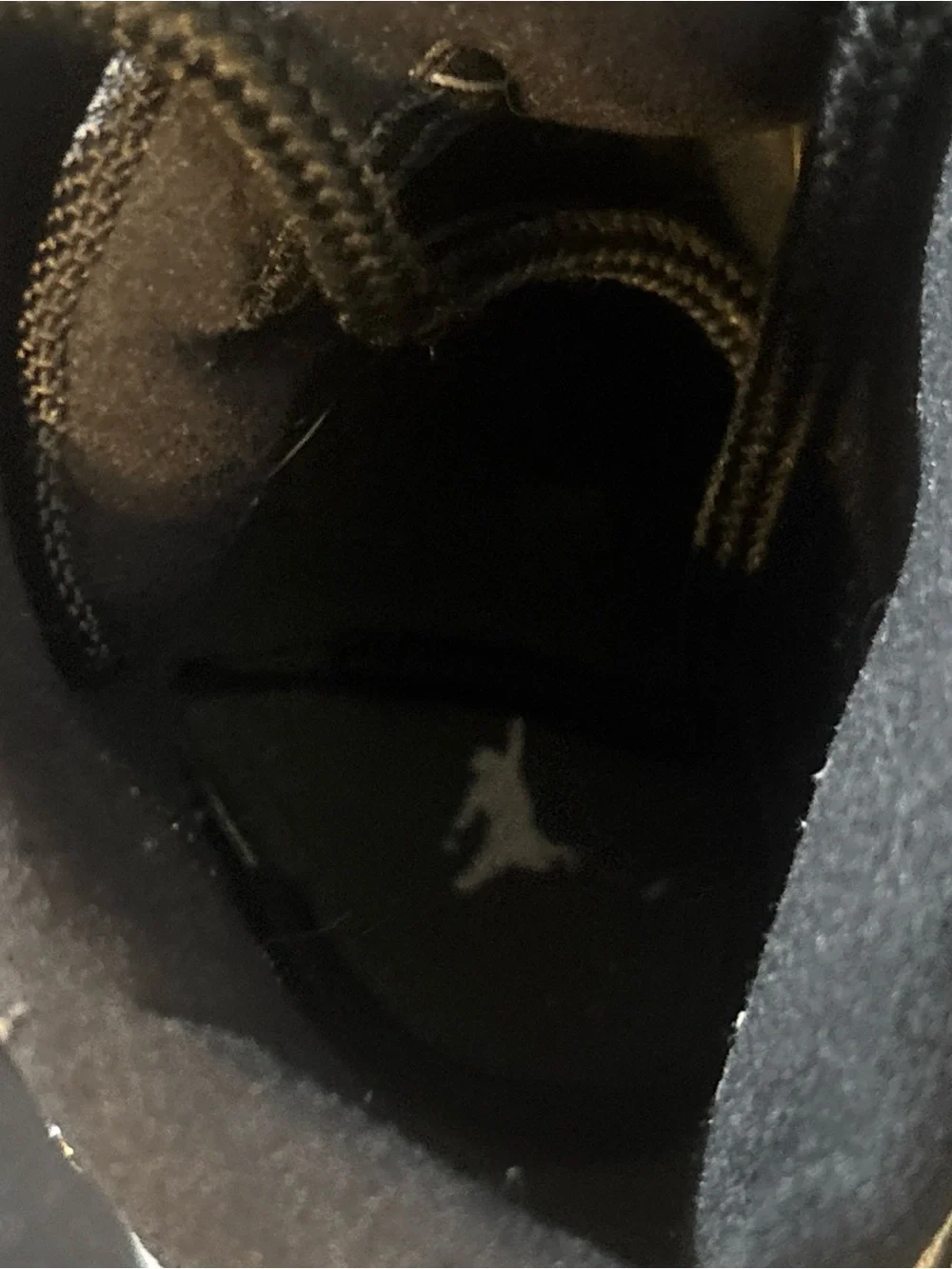 Jordan Men’s High-Top Sneakers - Black with Gum Sole